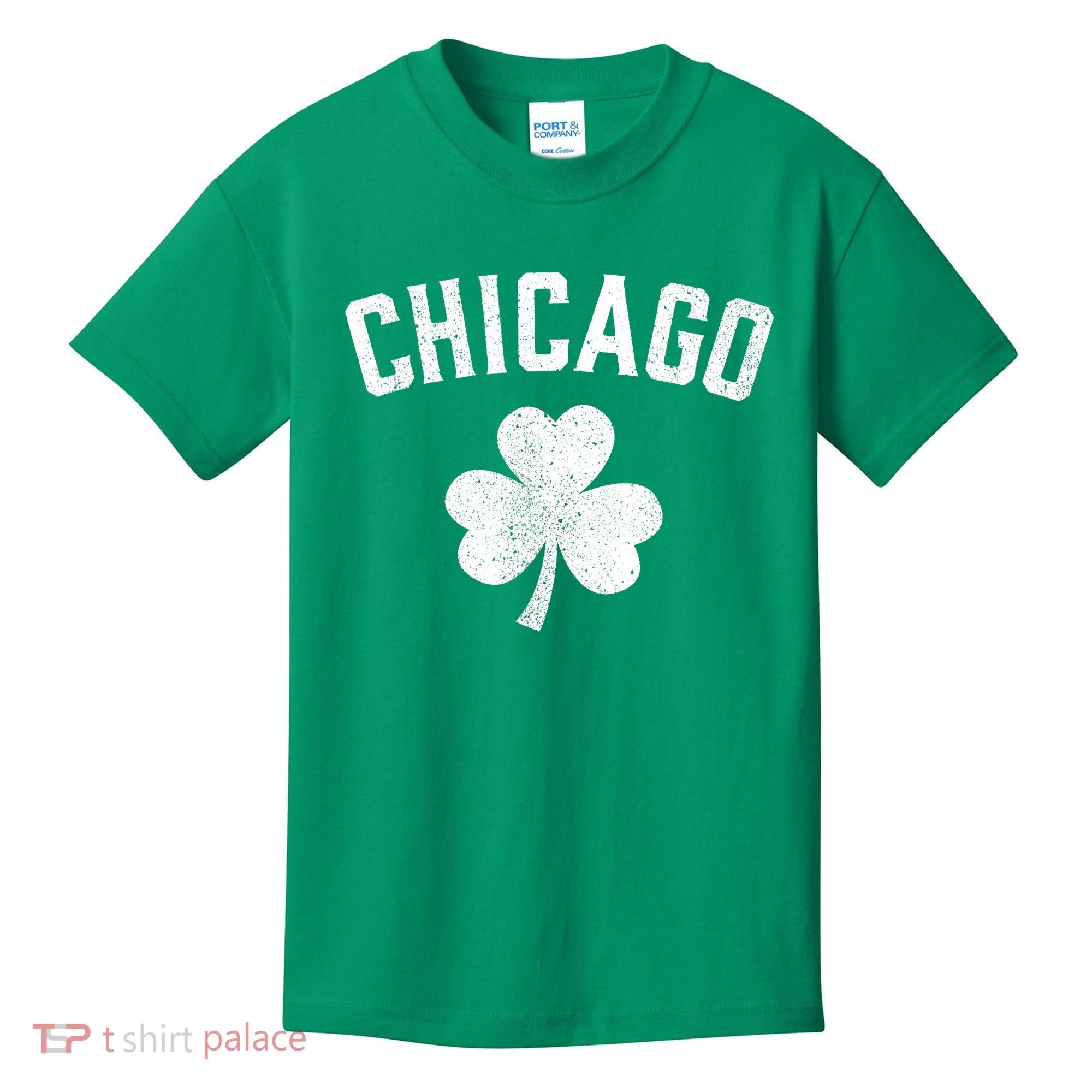Chicago, St Patrick's Day Patty's Day Shamrock Tee Kids T-Shirt