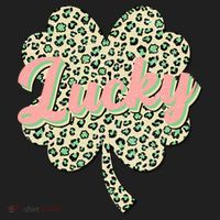 Cute St Patrick's Day Lucky Leopard Print Shamrock Clover Beanie thumb 2