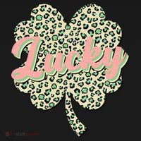 Cute St Patrick's Day Lucky Leopard Print Shamrock Clover Women's Hoodie thumb 2
