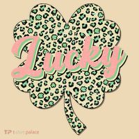 Cute St Patrick's Day Lucky Leopard Print Shamrock Clover Sweatshirt thumb 2