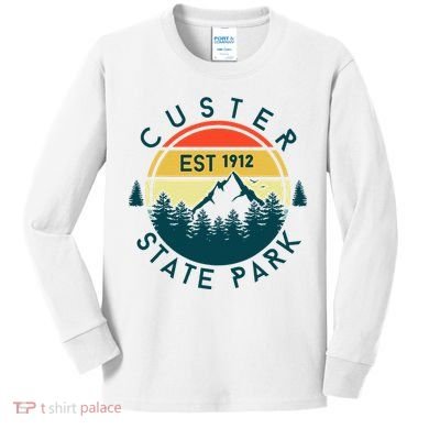 Custer State Park Kids Long Sleeve Shirt