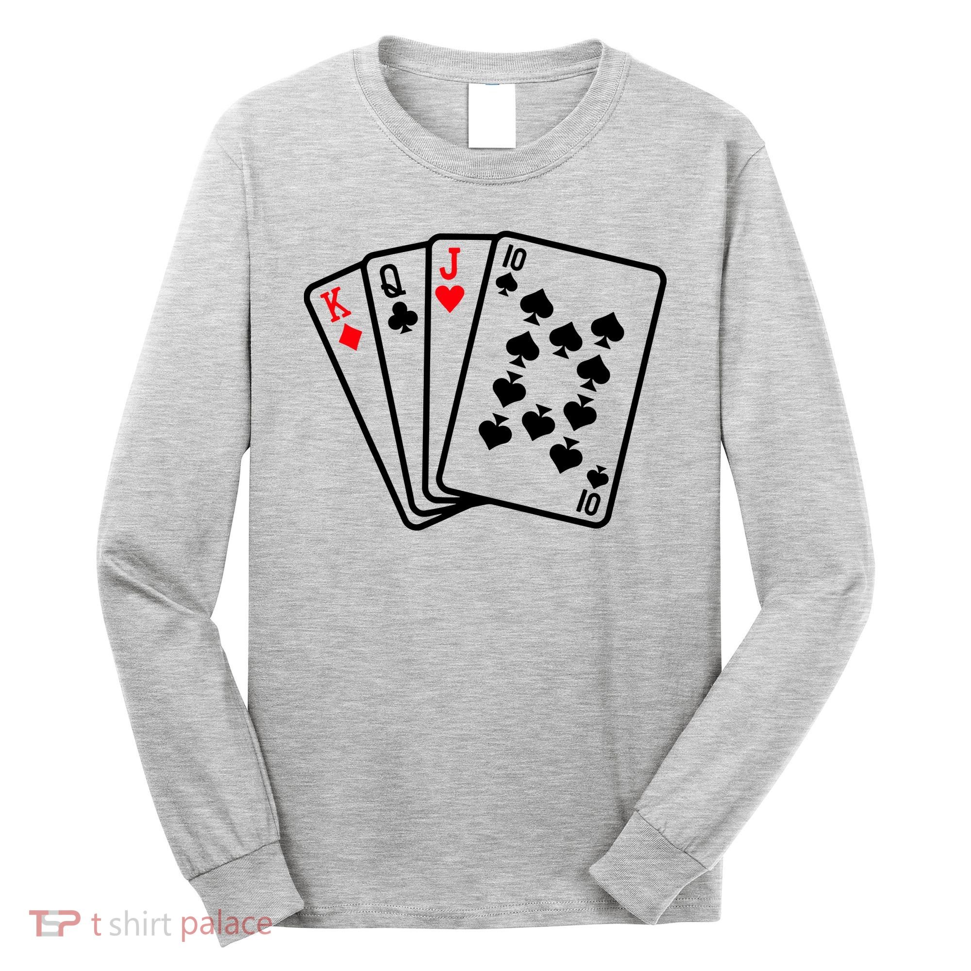 Cool Style Playing Cards Long Sleeve Shirt