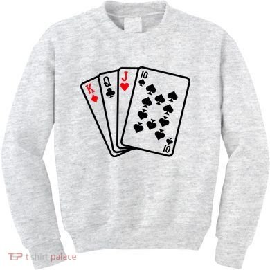 Cool Style Playing Cards Kids Sweatshirt
