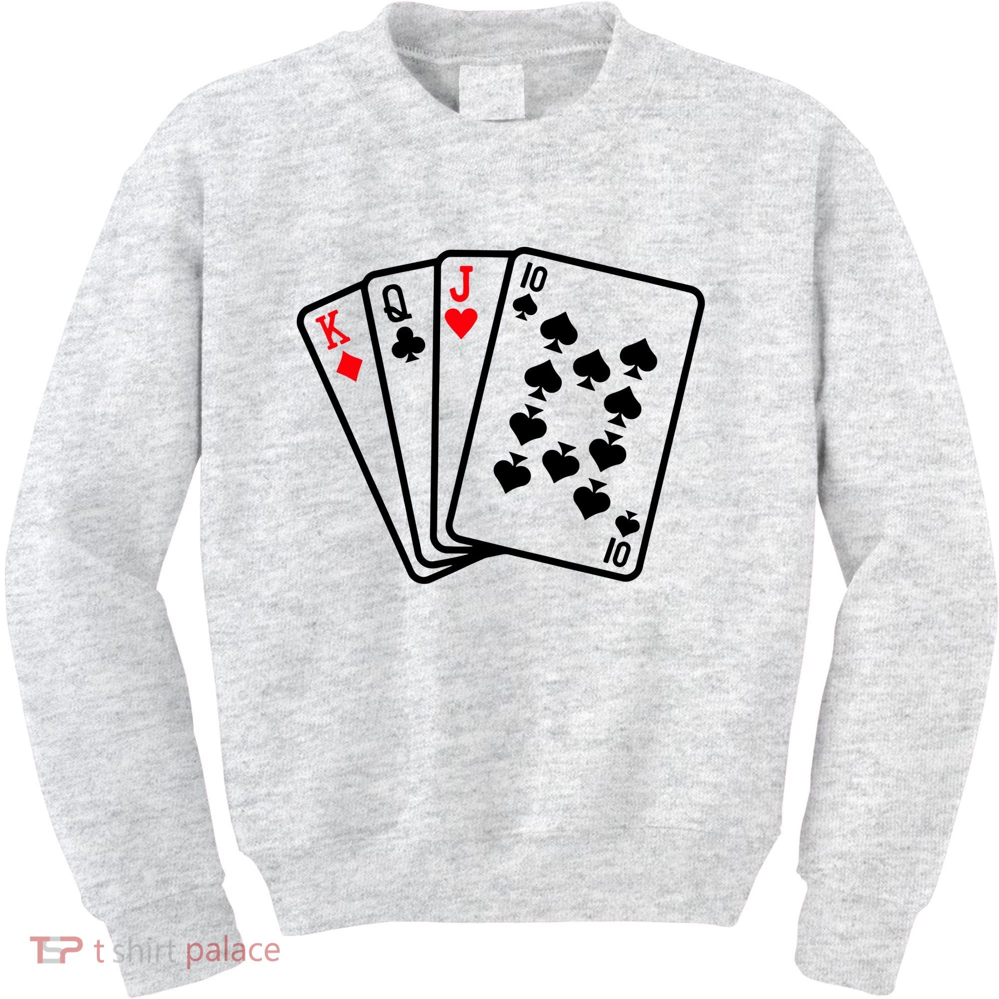 Cool Style Playing Cards Kids Sweatshirt