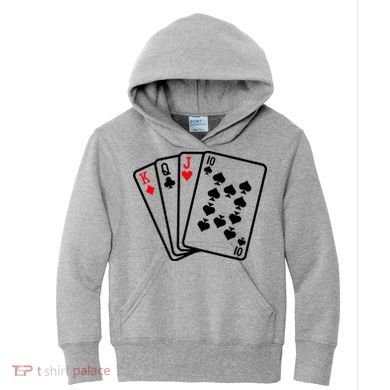 Cool Style Playing Cards Kids Hoodie