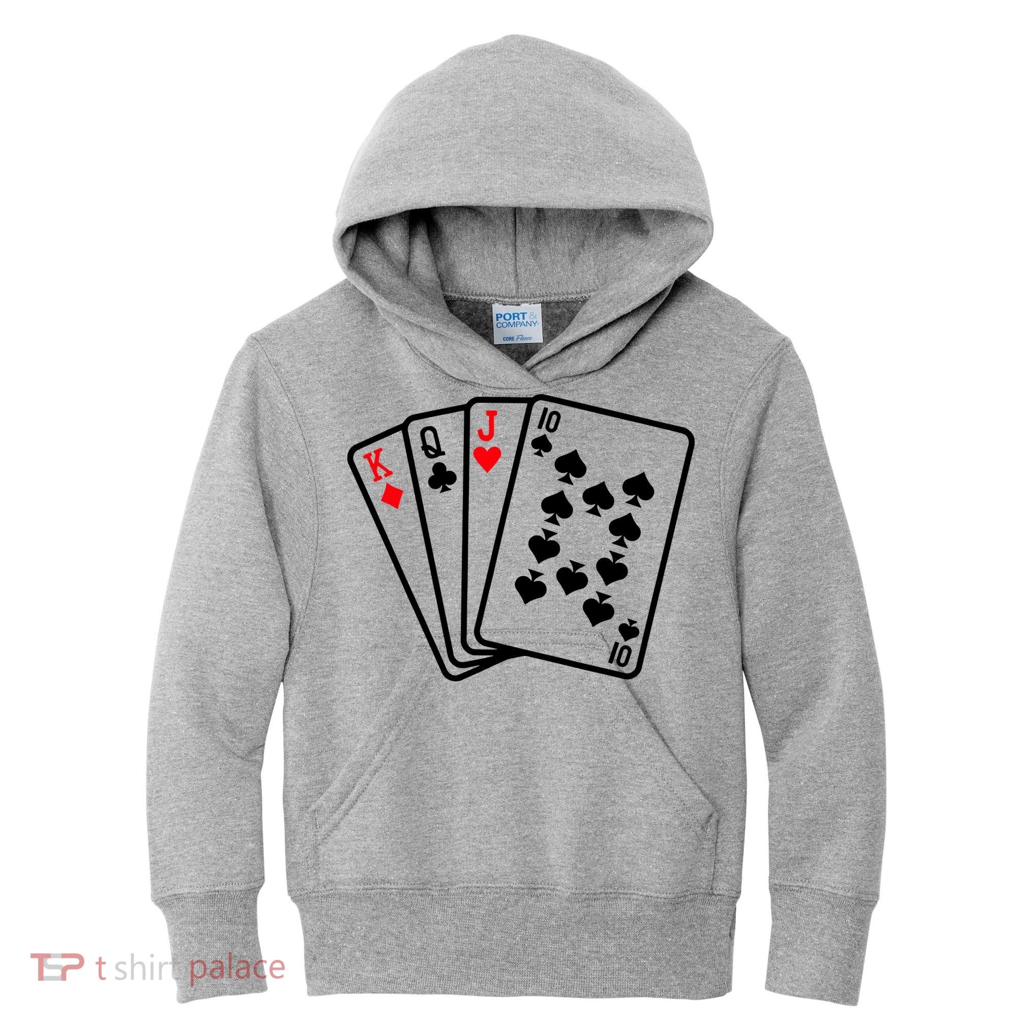 Cool Style Playing Cards Kids Hoodie
