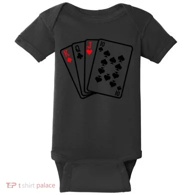 Cool Style Playing Cards Baby Bodysuit