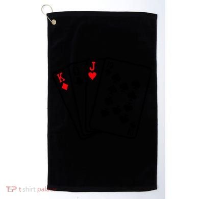 Cool Style Playing Cards Golf Towel