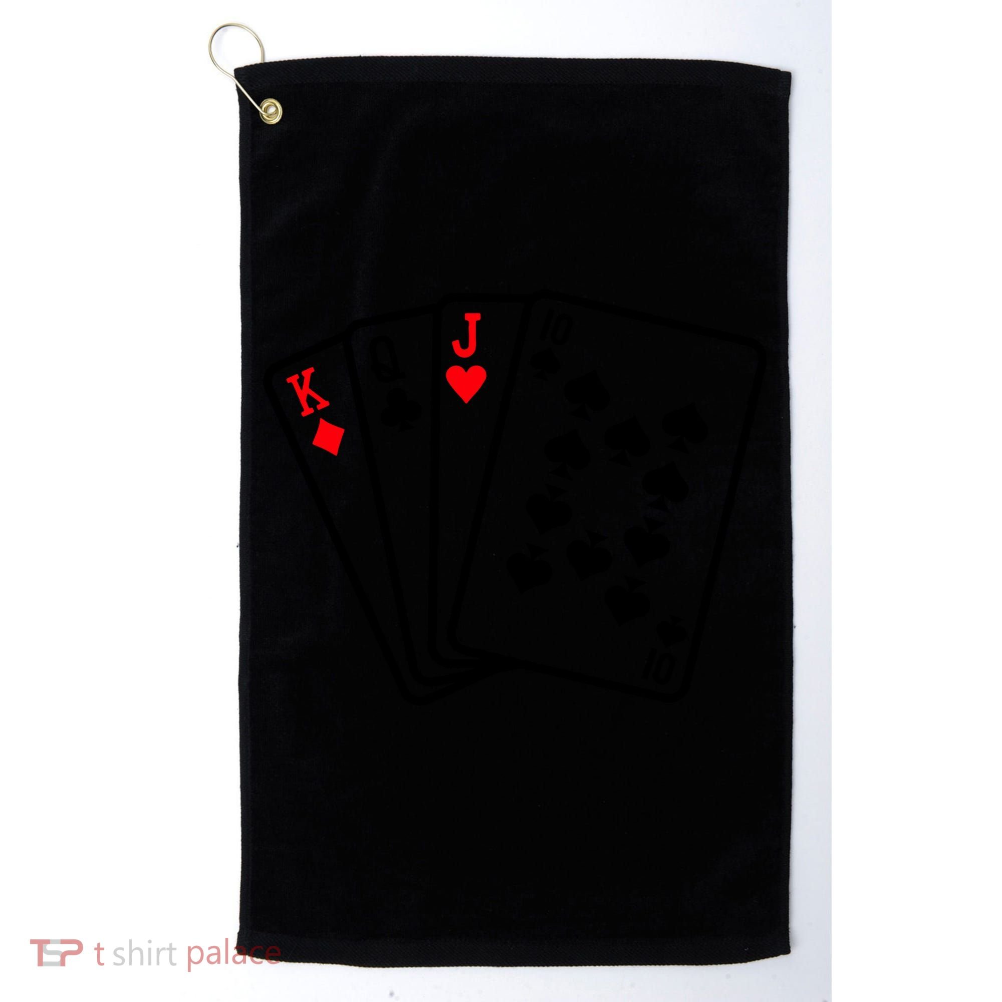 Cool Style Playing Cards Golf Towel