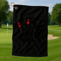 Cool Style Playing Cards Golf Towel thumb 1