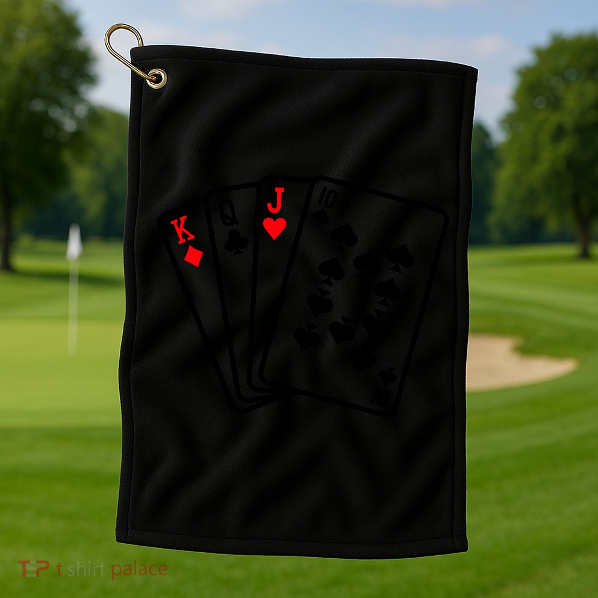 Cool Style Playing Cards Golf Towel