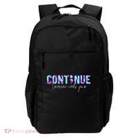 Continue Suicide Prevention Awareness Tie Dye Semicolon Backpack thumb 0