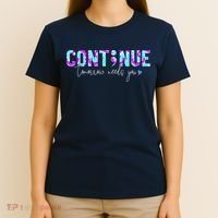 Continue Suicide Prevention Awareness Tie Dye Semicolon T-Shirt thumb 4