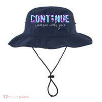 Continue Suicide Prevention Awareness Tie Dye Semicolon Bucket Hat thumb 0