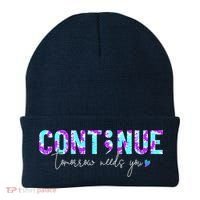 Continue Suicide Prevention Awareness Tie Dye Semicolon Beanie thumb 0
