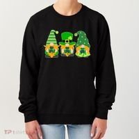 Cute St Patrick's Day Shamrock Gnomes Multi Patterns Women's Sweatshirt thumb 0