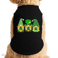 Cute St Patrick's Day Shamrock Gnomes Multi Patterns Doggie Tank thumb 0