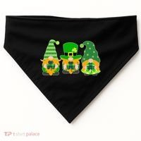 Cute St Patrick's Day Shamrock Gnomes Multi Patterns USA-Made Doggie Bandana thumb 0