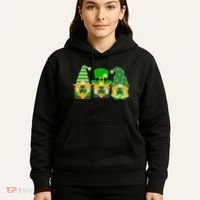 Cute St Patrick's Day Shamrock Gnomes Multi Patterns Hoodie thumb 5
