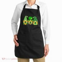 Cute St Patrick's Day Shamrock Gnomes Multi Patterns Apron thumb 2