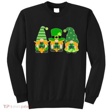 Cute St Patrick's Day Shamrock Gnomes Multi Patterns Sweatshirt