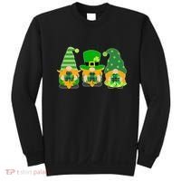 Cute St Patrick's Day Shamrock Gnomes Multi Patterns Sweatshirt thumb 0