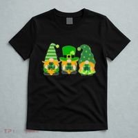 Cute St Patrick's Day Shamrock Gnomes Multi Patterns T-Shirt thumb 5