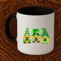Cute St Patrick's Day Shamrock Gnomes Multi Patterns Coffee Mug thumb 2