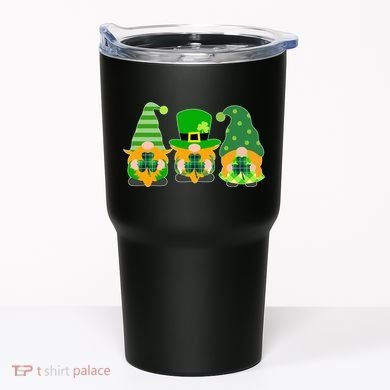 Cute St Patrick's Day Shamrock Gnomes Multi Patterns Tumbler