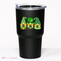 Cute St Patrick's Day Shamrock Gnomes Multi Patterns Tumbler thumb 0