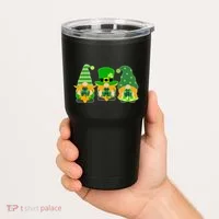 Cute St Patrick's Day Shamrock Gnomes Multi Patterns Tumbler thumb 2