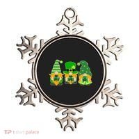 Cute St Patrick's Day Shamrock Gnomes Multi Patterns Ornament thumb 0