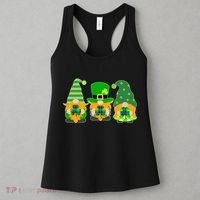 Cute St Patrick's Day Shamrock Gnomes Multi Patterns Women's Tank Top thumb 3