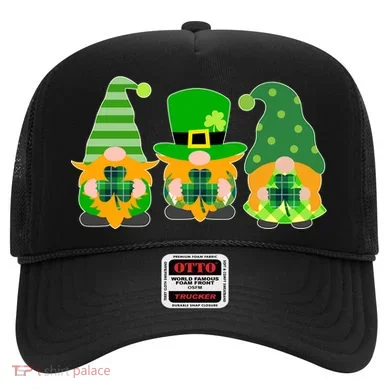 Cute St Patrick's Day Shamrock Gnomes Multi Patterns Hat