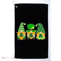 Cute St Patrick's Day Shamrock Gnomes Multi Patterns Golf Towel thumb 0