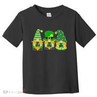 Cute St Patrick's Day Shamrock Gnomes Multi Patterns Toddler T-Shirt thumb 0