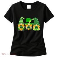 Cute St Patrick's Day Shamrock Gnomes Multi Patterns Women's T-Shirt thumb 0