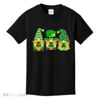 Cute St Patrick's Day Shamrock Gnomes Multi Patterns Kids T-Shirt thumb 0