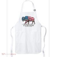 Custer State Park South Dakota Buffalo Roundup Patriotic Apron thumb 0