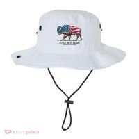 Custer State Park South Dakota Buffalo Roundup Patriotic Bucket Hat thumb 0