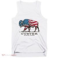 Custer State Park South Dakota Buffalo Roundup Patriotic Tank Top thumb 0