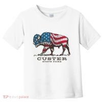 Custer State Park South Dakota Buffalo Roundup Patriotic Toddler T-Shirt thumb 0