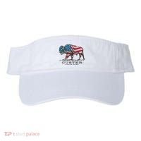 Custer State Park South Dakota Buffalo Roundup Patriotic Visor thumb 0