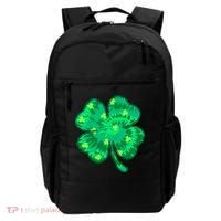 Cute St Patricks Day Tie Dye Shamrock Clover Backpack thumb 0
