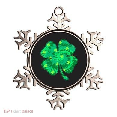 Cute St Patricks Day Tie Dye Shamrock Clover Ornament