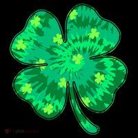 Cute St Patricks Day Tie Dye Shamrock Clover Baby Bodysuit thumb 2