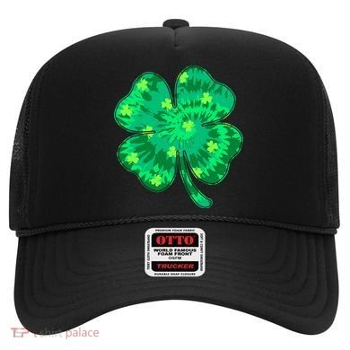 Cute St Patricks Day Tie Dye Shamrock Clover Hat