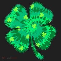 Cute St Patricks Day Tie Dye Shamrock Clover Golf Towel thumb 3