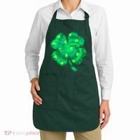 Cute St Patricks Day Tie Dye Shamrock Clover Apron thumb 2