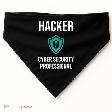Cyber Security Professional Protection White Hat Hackers USA-Made Doggie Bandana